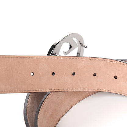 Gucci Calfskin Web Interlocking G Belt 95 38 Navy 4 of 5