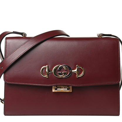 Gucci Smooth Calfskin Small Zumi Shoulder Bag Vintage Bordeaux 1 of 19