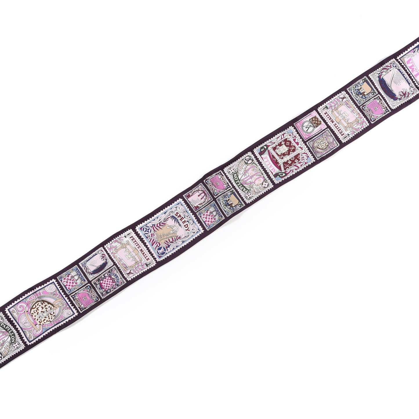 Silk Lettre A Louis Bandeau Bordeaux