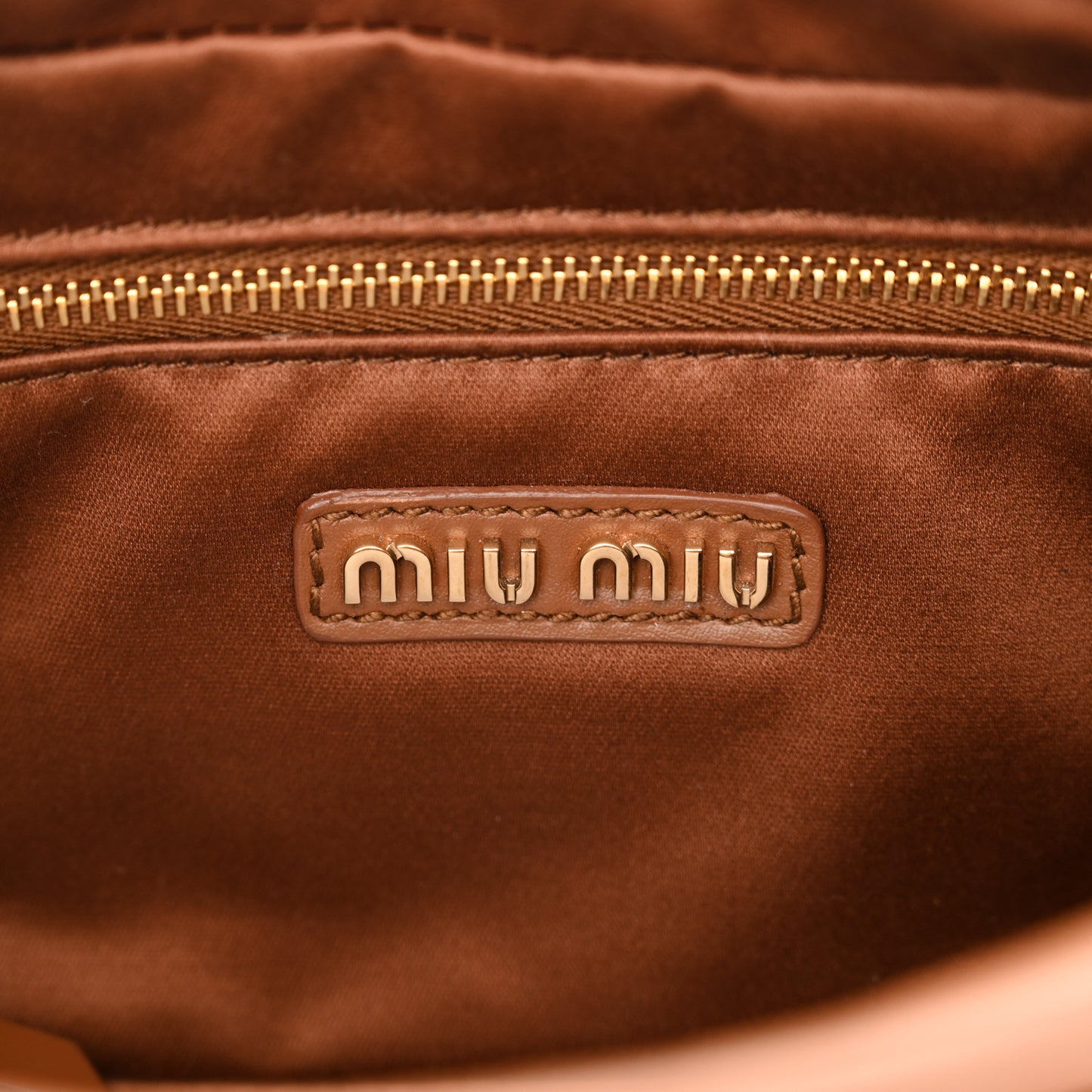 Calfskin Regular Arcadie Top Handle Bag Cognac
