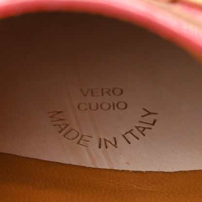 Gucci GG Supreme Monogram Cordovan Lux Womens Harald Horsebit 25mm Platform Loafers 36 Beige Hibiscus Red 9 of 11