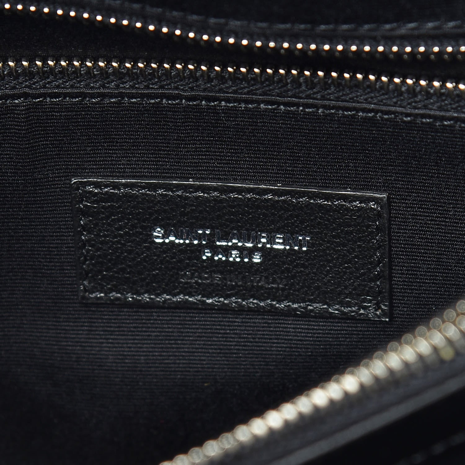 Saint Laurent Calfskin Y Quilted Monogram Medium Loulou Chain Satchel Black 8 of 11
