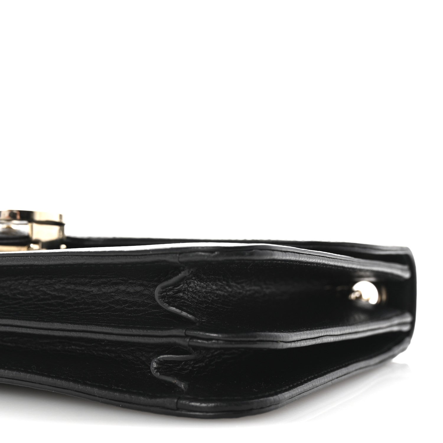 Gucci Dollar Calfskin Interlocking G Shoulder Bag Black 10 of 10
