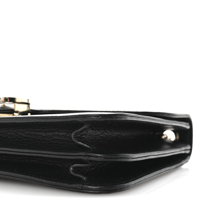 Gucci Dollar Calfskin Interlocking G Shoulder Bag Black 10 of 10