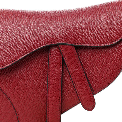 Christian Dior Grained Calfskin Mini Saddle Bag Red 8 of 10