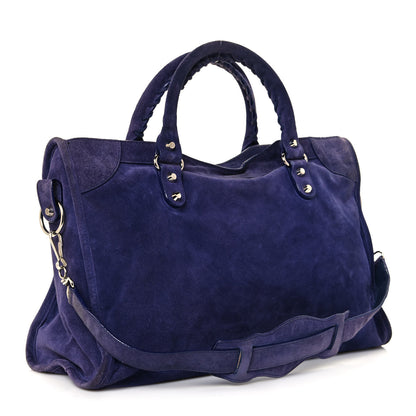 Balenciaga Baby Daim Suede Classic Hardware City Bleu Nuit 3 of 16