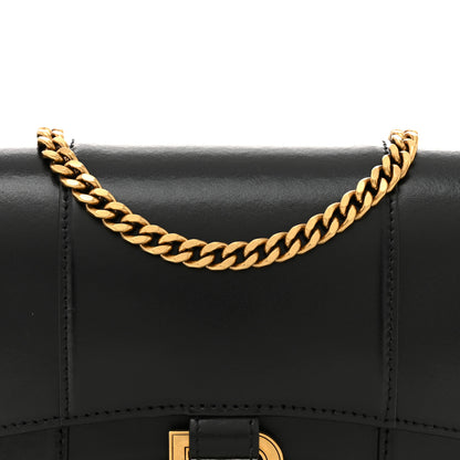 Balenciaga Shiny Box Calfskin Hourglass Chain Bag Black 9 of 12