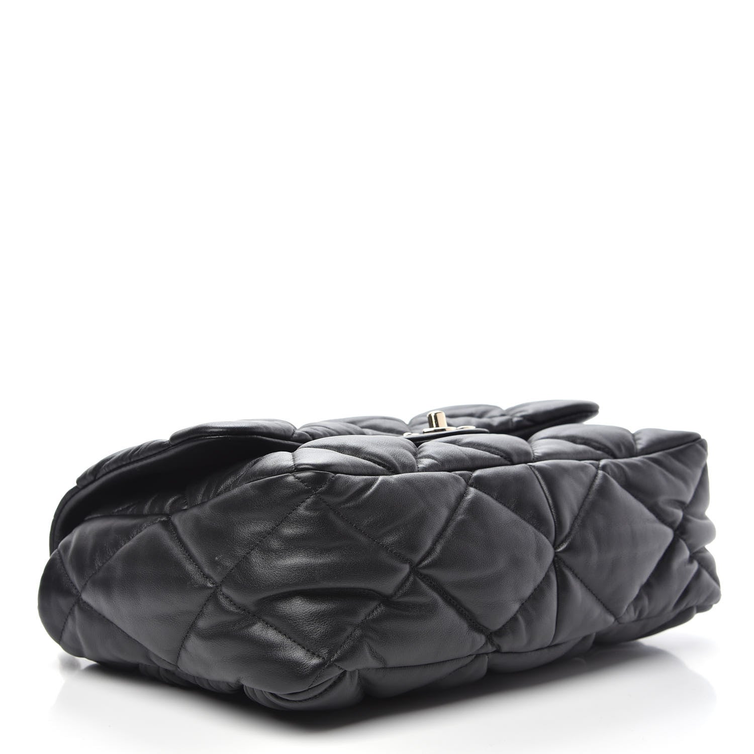 Chanel Calfskin Quilted Large Bubbly Flap Black 5 of 11