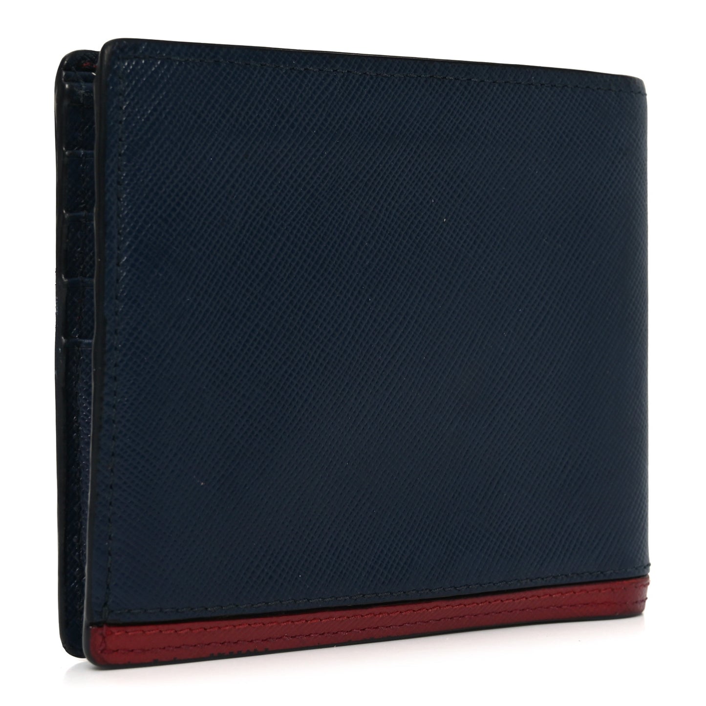 Saffiano Bi-Fold Wallet Baltico Fuoco