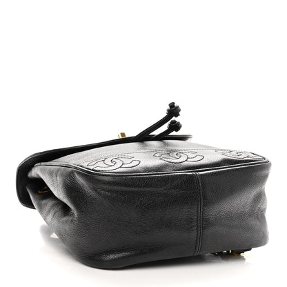 Chanel Caviar CC Backpack Black 4 of 10