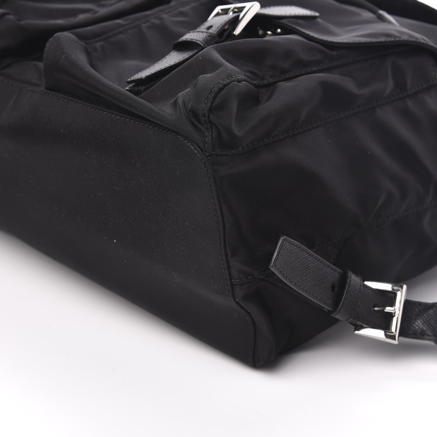 Prada Tessuto Nylon Saffiano Medium Backpack Black 7 of 8