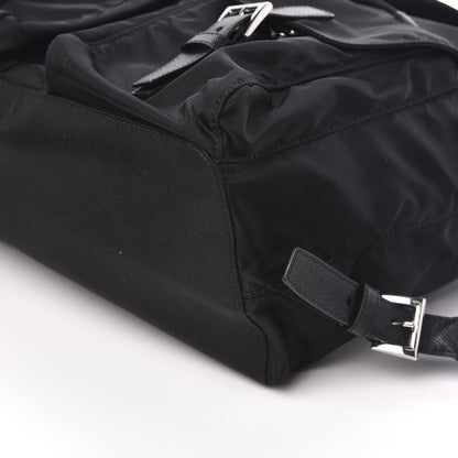 Prada Tessuto Nylon Saffiano Medium Backpack Black 7 of 8