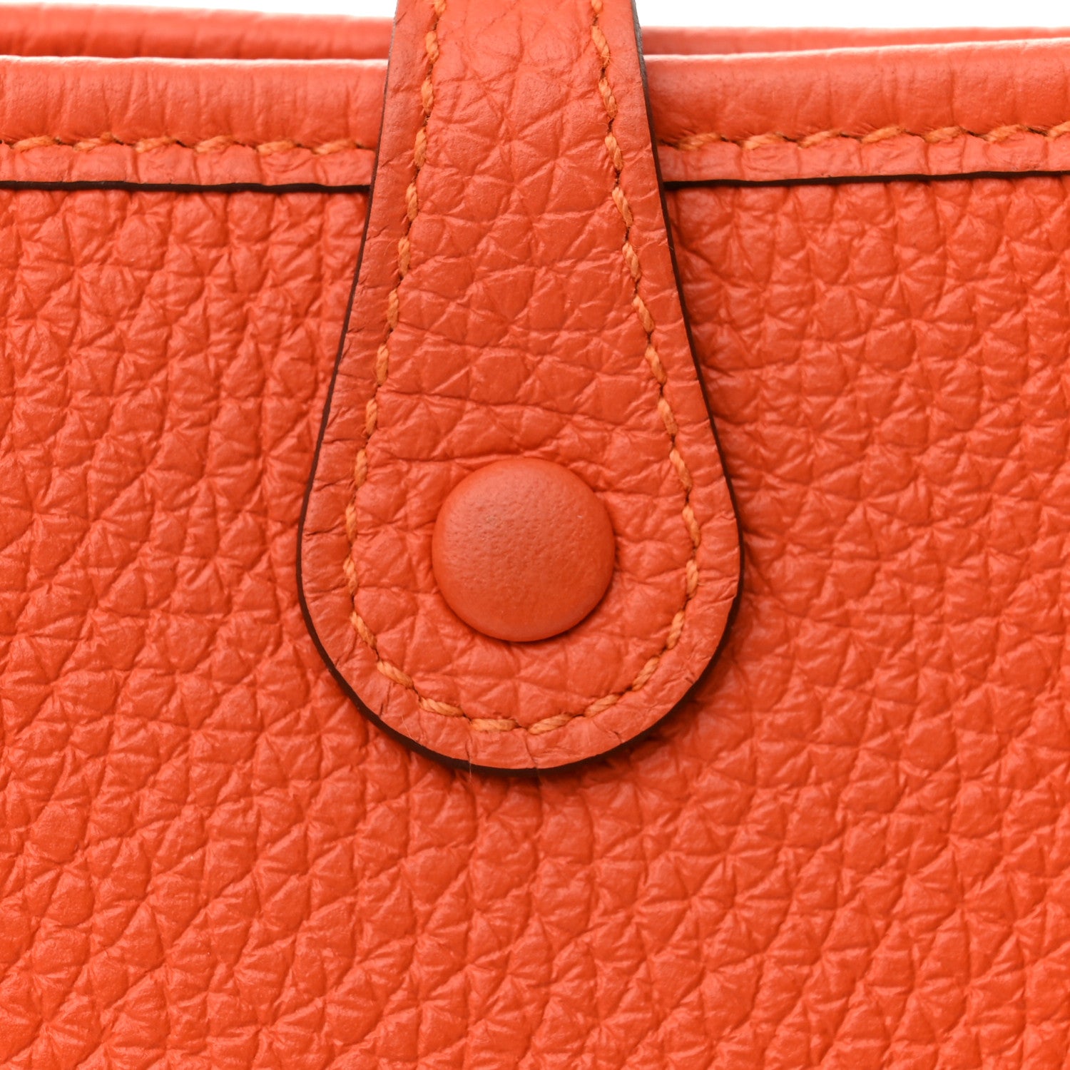 Hermes Taurillon Clemence Evelyne TPM Orange 10 of 11