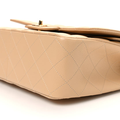 Chanel Caviar Quilted Jumbo Double Flap Beige 10 of 10