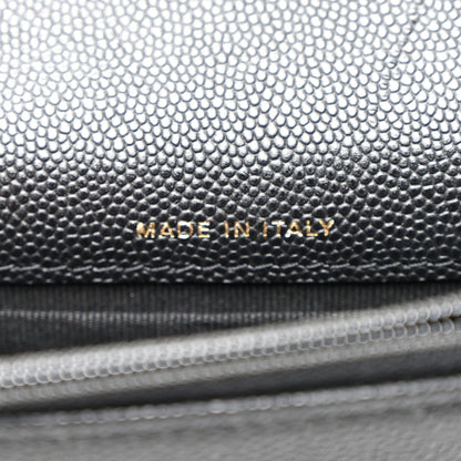 Chanel Caviar Quilted Pocket Twins Clutch With Chain  Black 7 of 11