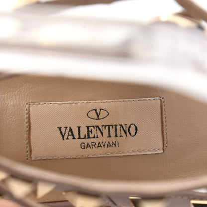 Valentino Garavani Calfskin Nappa Rockstud Ankle Strap 65mm Pumps 40 Black Poudre 7 of 11