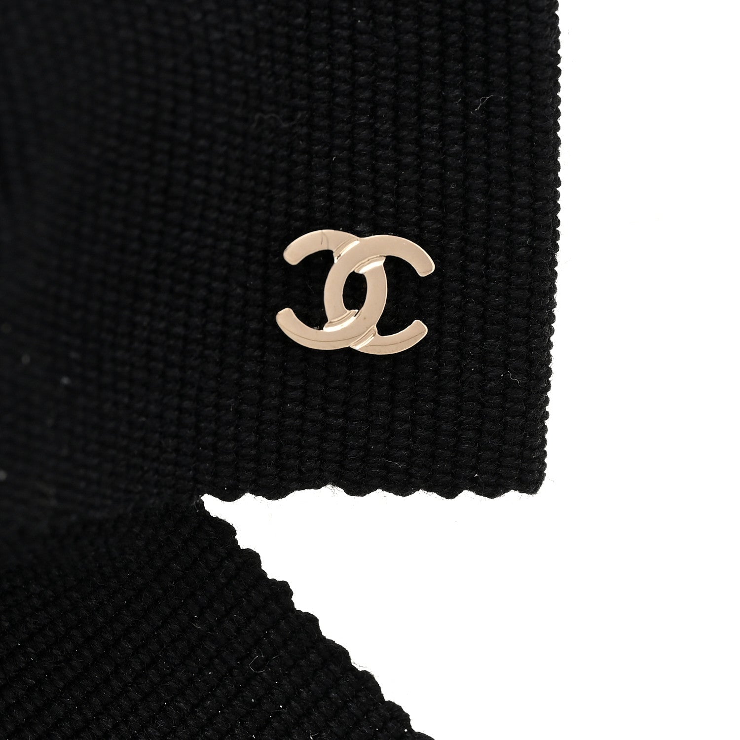 Chanel Grosgrain Bow CC Hair Clip Black 3 of 3