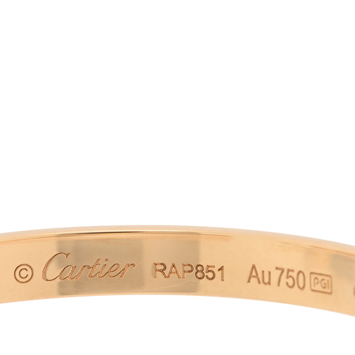 Cartier 18K Yellow Gold Large LOVE Hoop Earrings 4 of 5