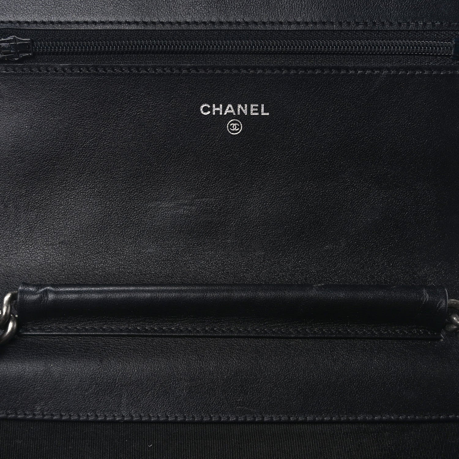 Chanel Caviar Quilted Boy Wallet On Chain WOC Black 10 of 12