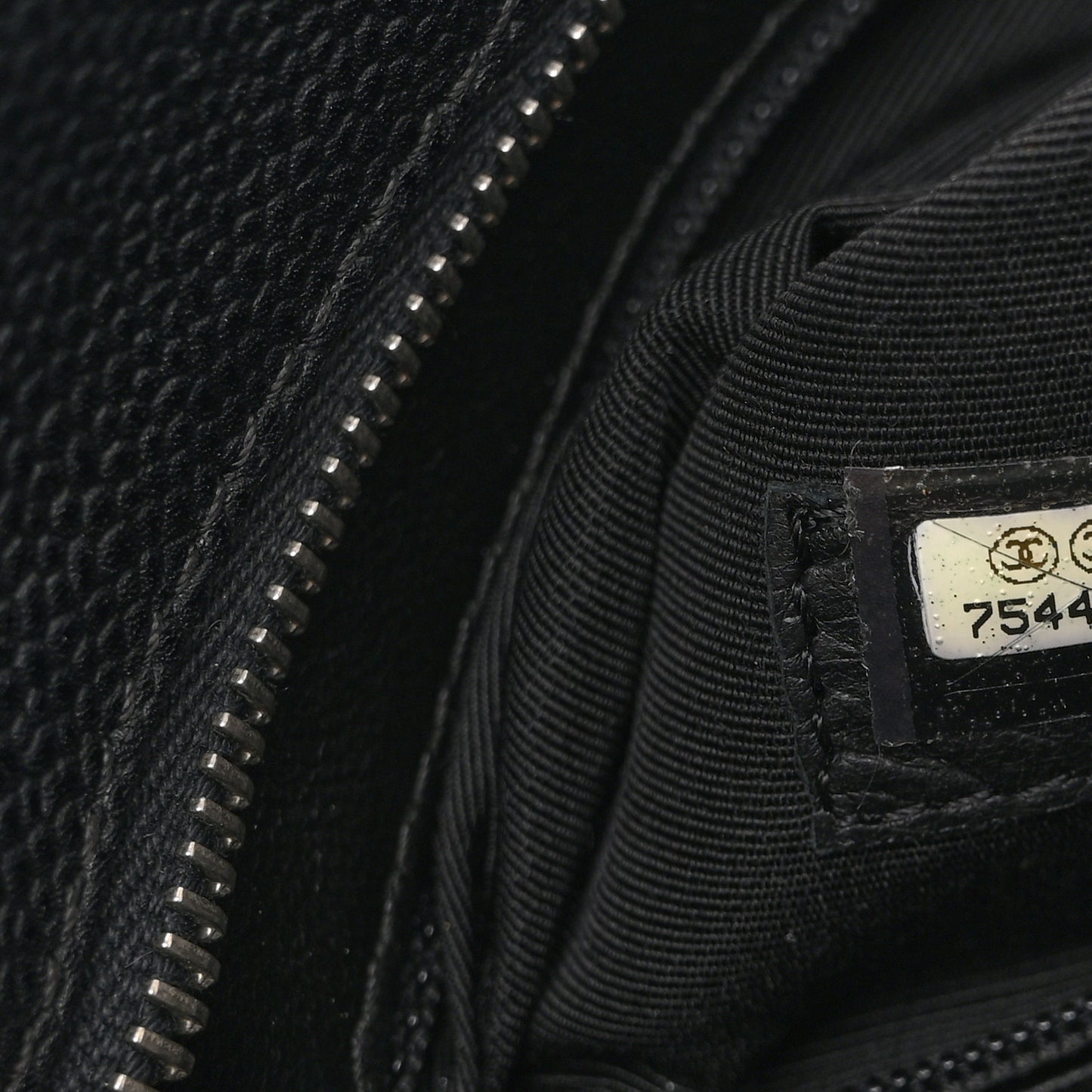 Caviar Quilted Medallion Tote Black