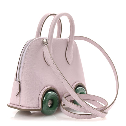 Hermes Epsom Mini 1923 Bolide On Wheels Mauve Pale Vert Vertigo 3 of 11