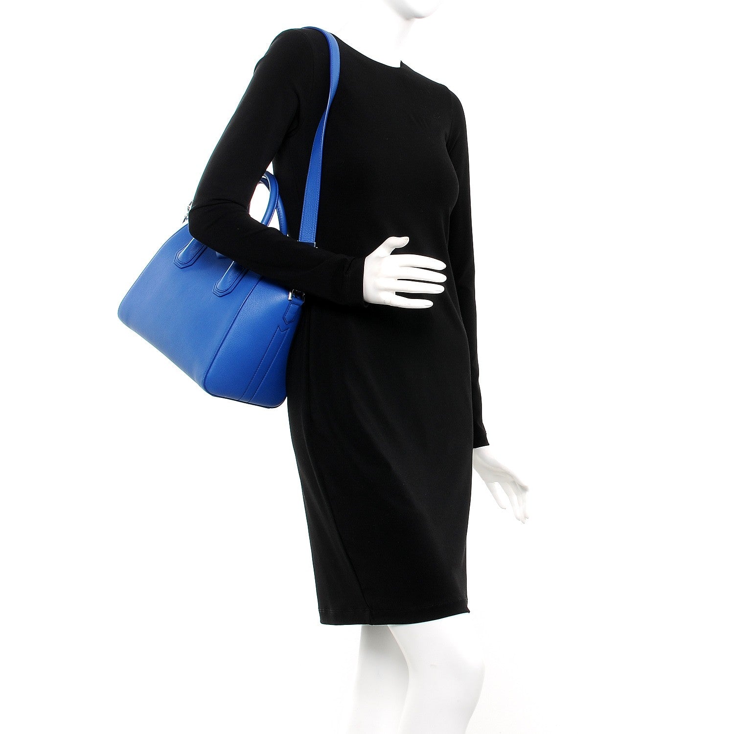 Givenchy Sugar Goatskin Small Antigona Indigo Blue 2 of 7