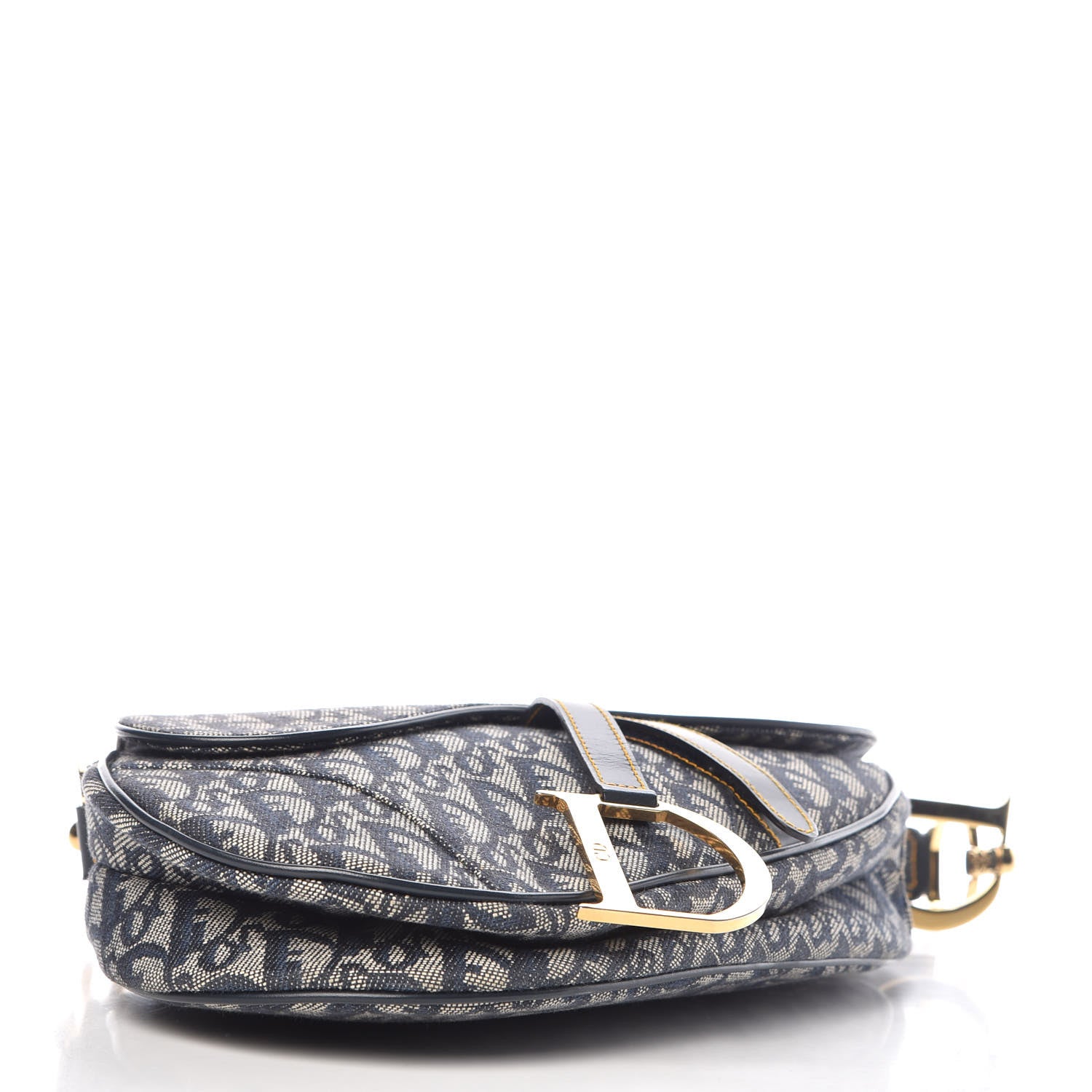 Christian Dior Monogram Saddle Bag Blue 4 of 8
