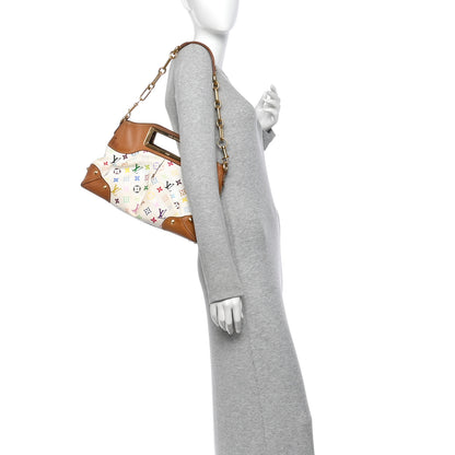 Louis Vuitton Monogram Multicolor Judy MM White 2 of 10