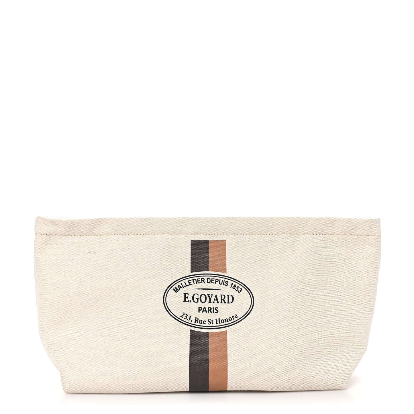 Canvas Necessaire Organizer Pouch Off White