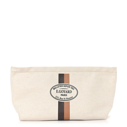 Goyard Canvas Necessaire Organizer Pouch Off White 1 of 10