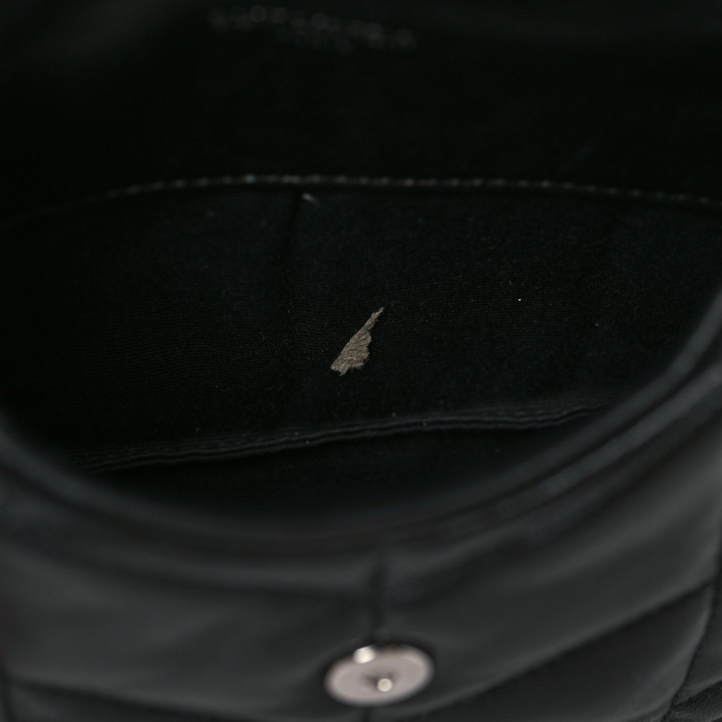Lambskin Monogram Loulou Puffer Pouch Clutch Black