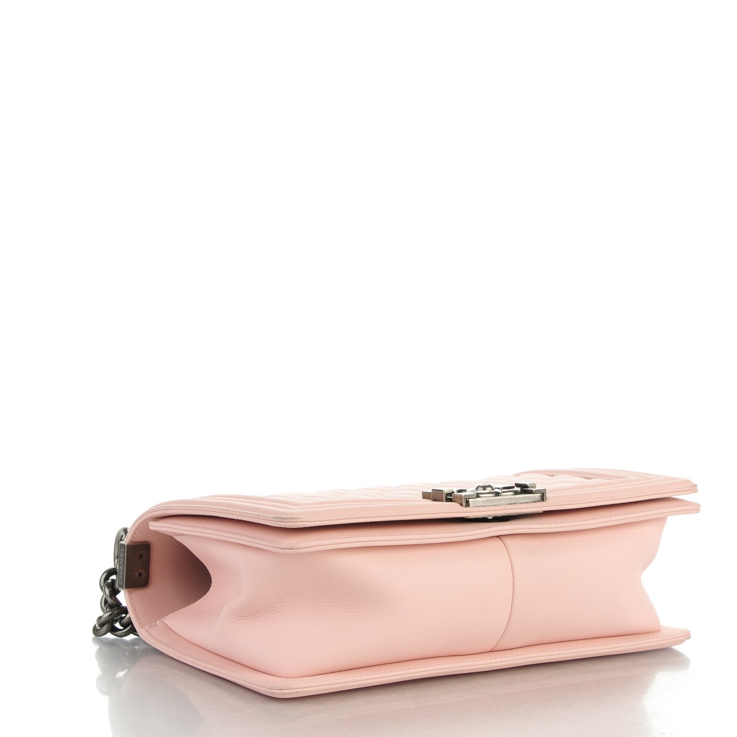 Chanel Calfskin Quilted Medium Boy Flap Light Pink 4 of 9