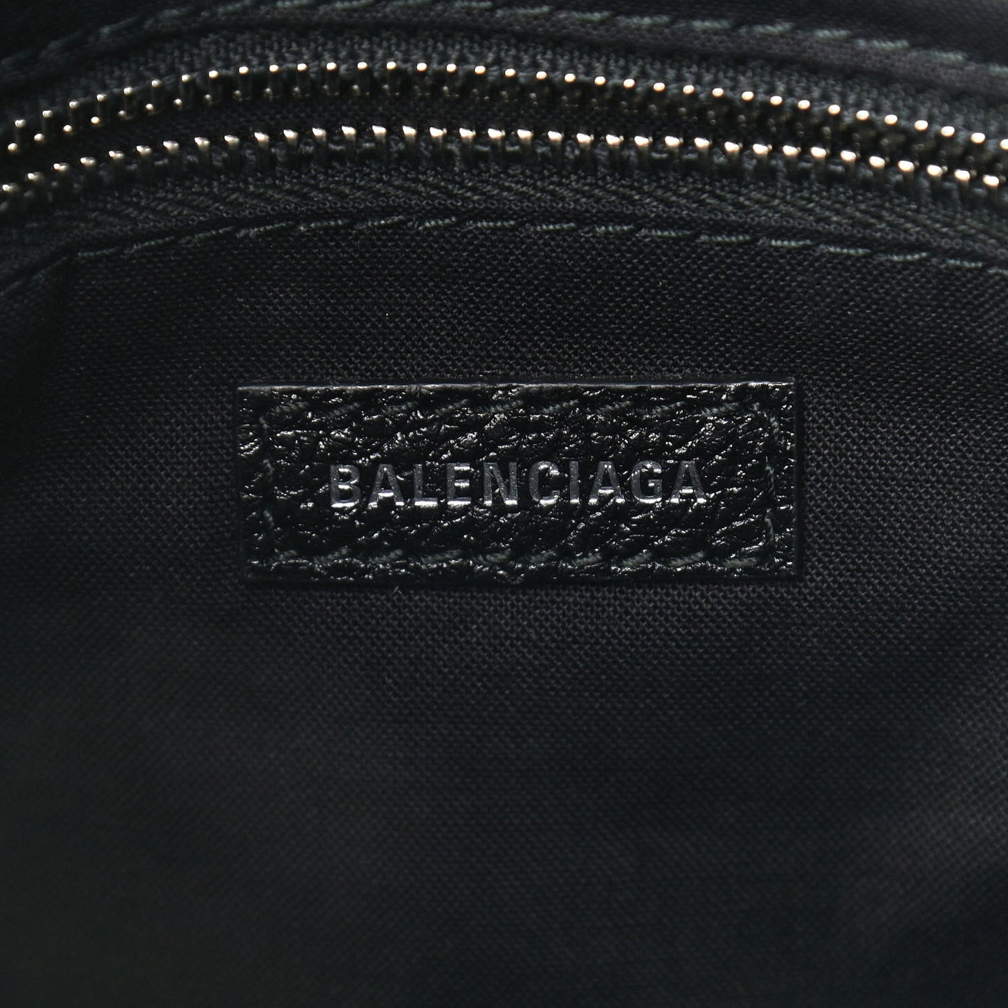 Calfskin Logo XXS Shopping Tote Black