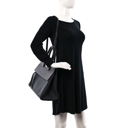 Salvatore Ferragamo Calfskin Studio Bag Dark Grey 2 of 9