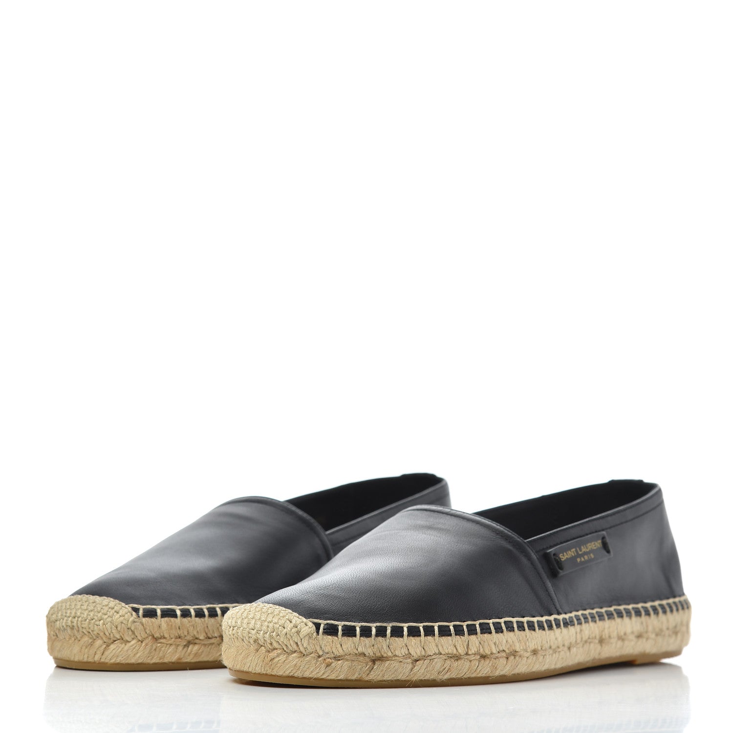 Saint Laurent Lambskin Mens Espadrilles 40.5 Black 3 of 16