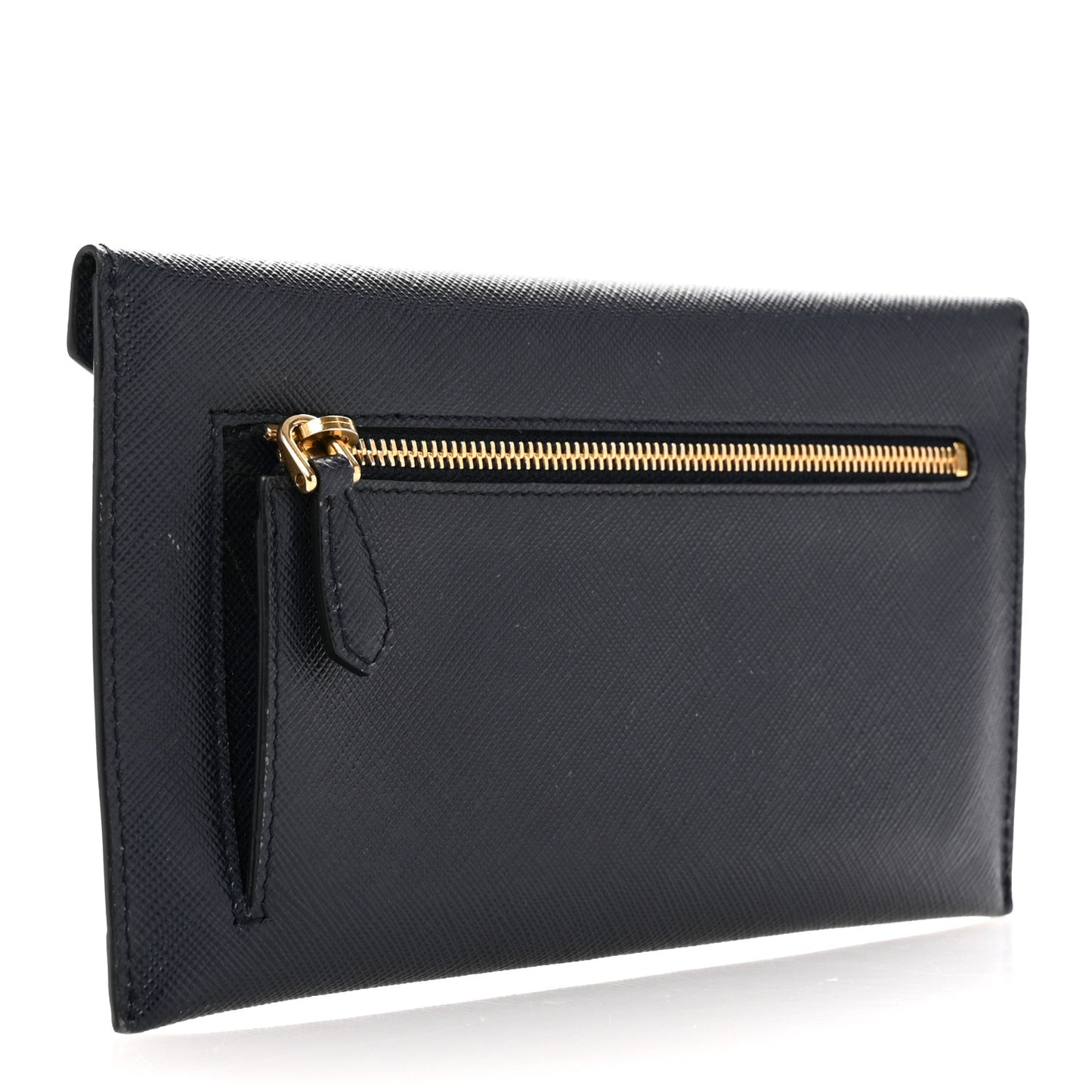 Saffiano Bi-Color Envelope Wallet Baltico Bluette