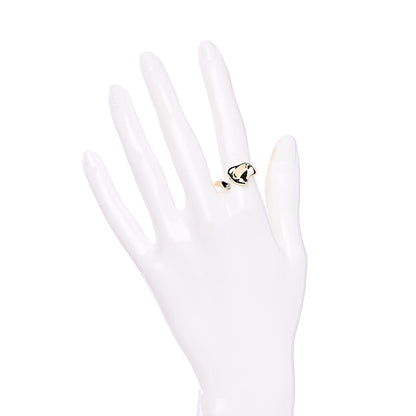 Tiffany 18K Yellow Gold Diamond Elsa Peretti Full Heart Ring 54 6.75 2 of 5