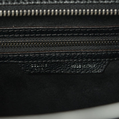 Celine Drummed Calfskin Mini Luggage Black 6 of 6