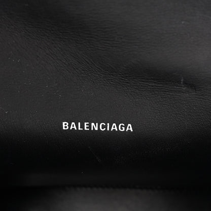 Balenciaga Metallic Shiny Calfskin Crocodile Embossed Hourglass Top Handle Bag XS Royal Blue 6 of 10