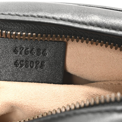 Gucci Calfskin Matelasse GG Marmont Belt Bag 85 34 Black 7 of 10