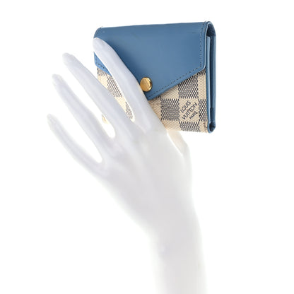 Louis Vuitton Damier Azur Zoe Wallet Bleuet 2 of 12