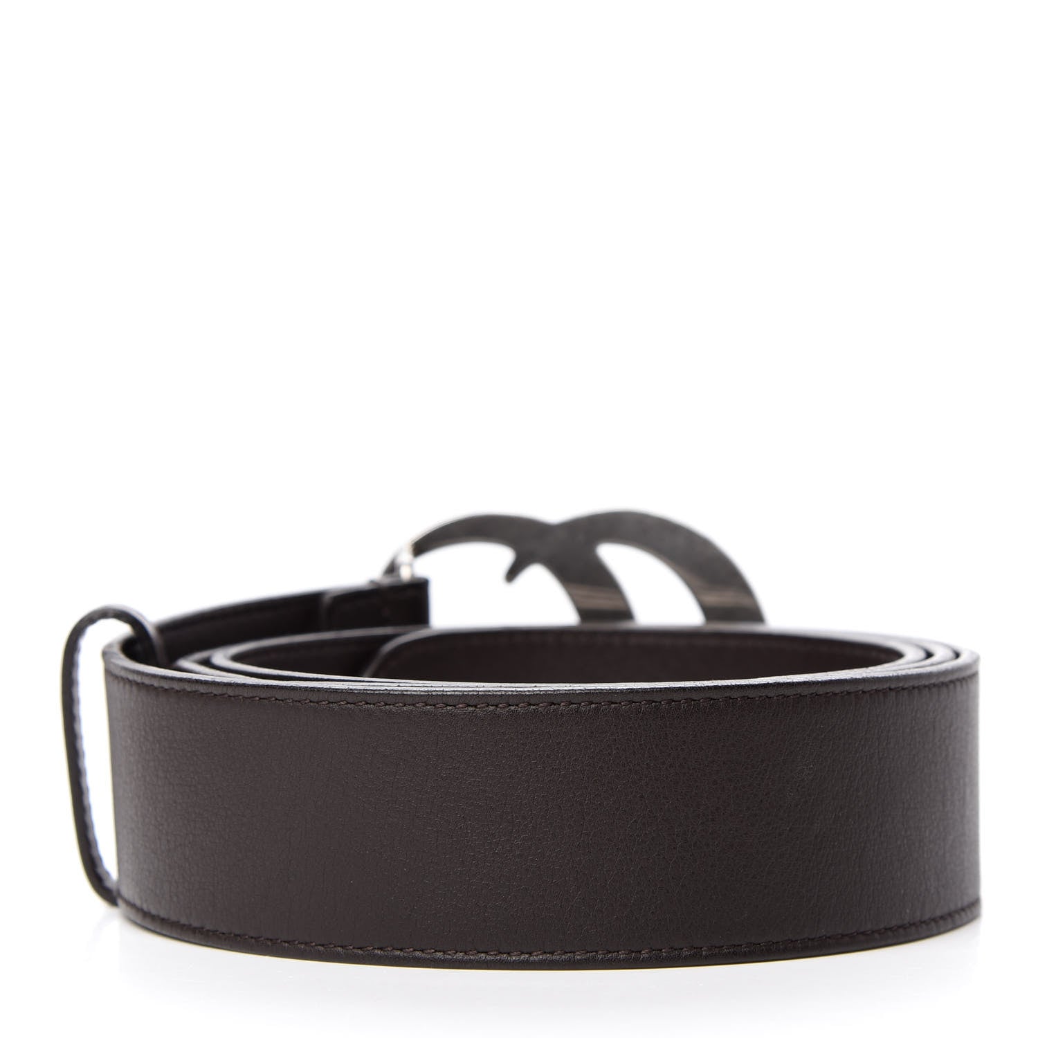 Gucci Moon Calfskin Nickel Double G 40mm Belt 100 40 Dark Cocoa 2 of 5