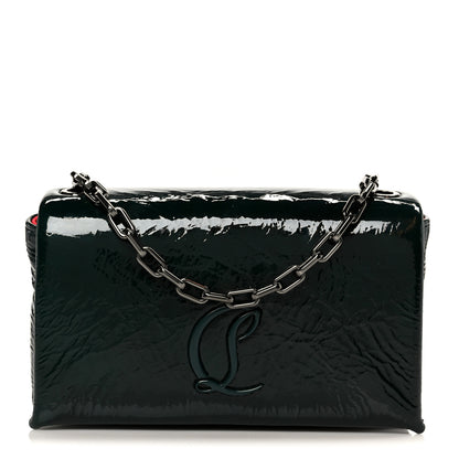 Christian Louboutin Naplak Patent Calfskin Monochrome Loubi54 Shoulder Bag Green 1 of 10
