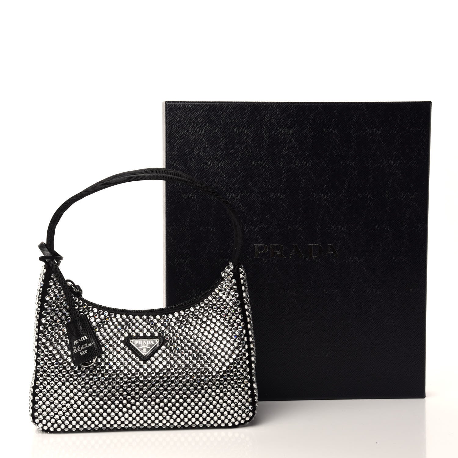 Prada Satin Crystal Mini Re-Edition 2000 Bag Cristal 11 of 11