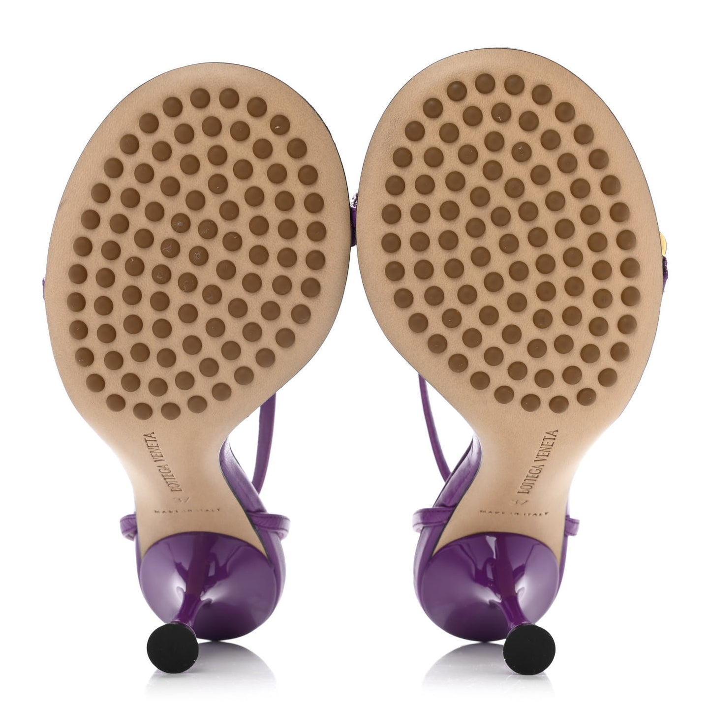 Lambskin Dot 90mm Sandals 37 Gumdrop