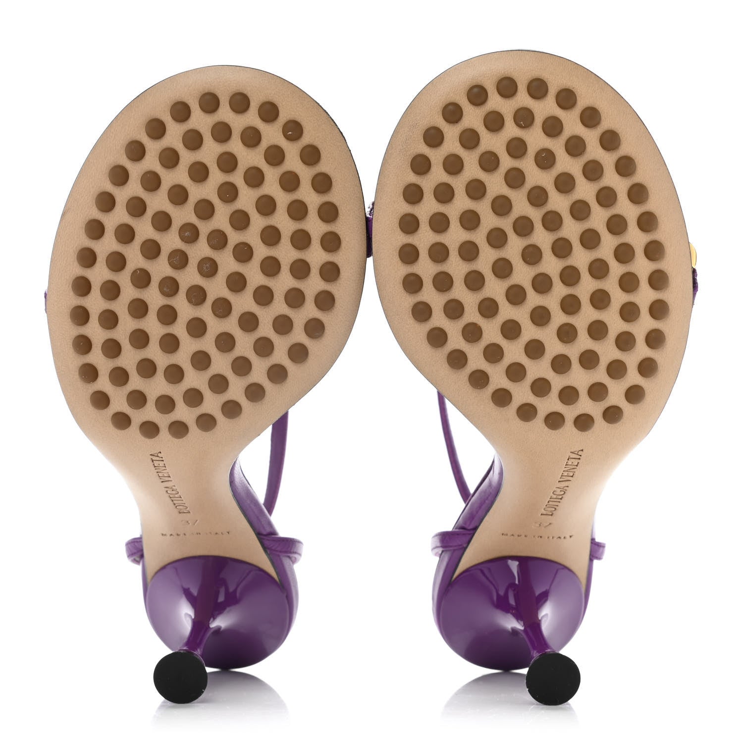 Bottega Veneta Lambskin Dot 90mm Sandals 37 Gumdrop 4 of 7