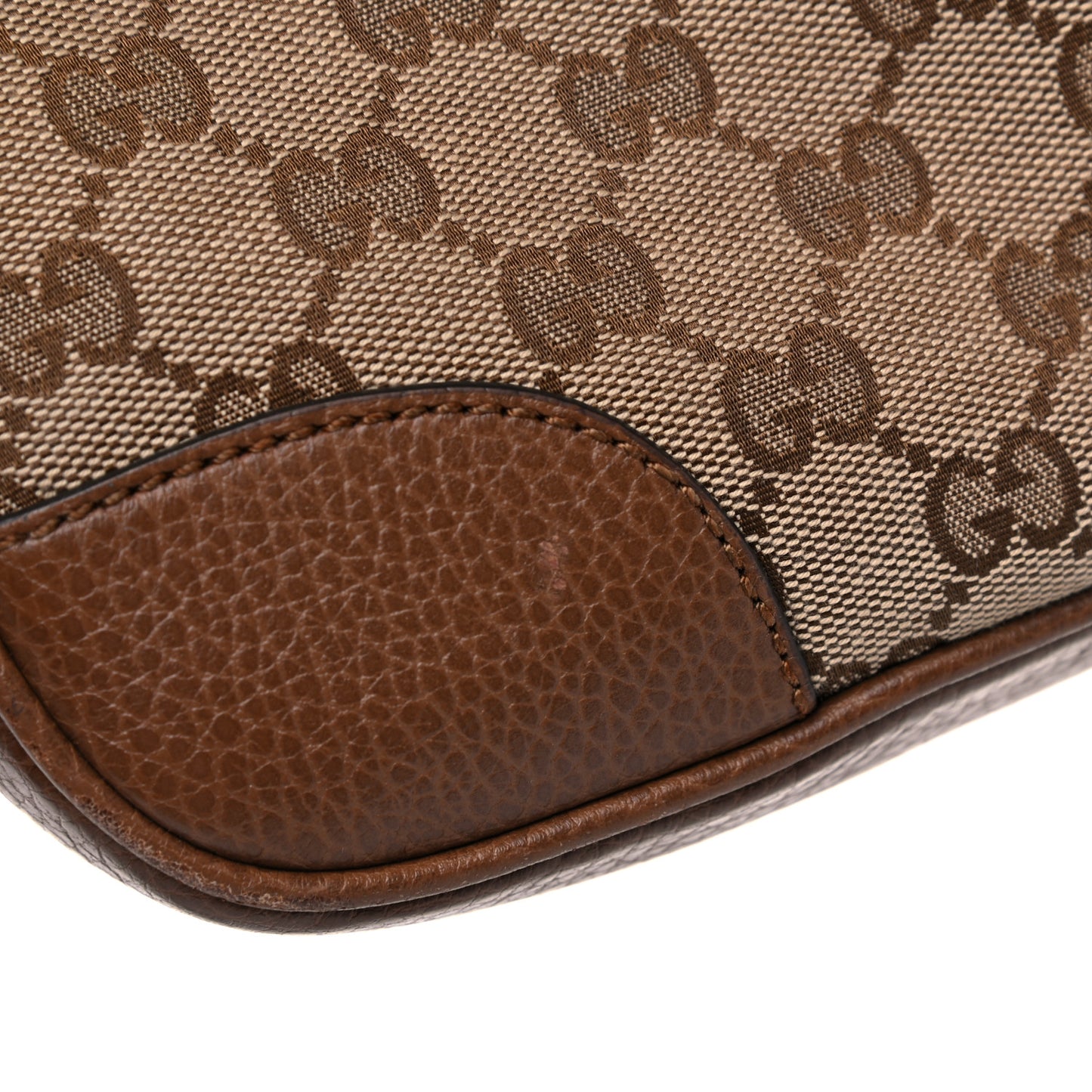 Monogram Mini Bree Messenger Bag Beige Tabacco