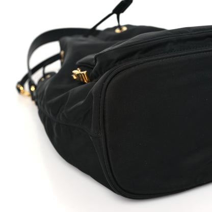Prada Re-Nylon Saffiano Duet Bucket Crossbody Bag Black 9 of 10