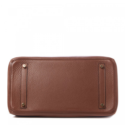 Hermes Taurillon Clemence Birkin 35 Marron D'Inde 5 of 33