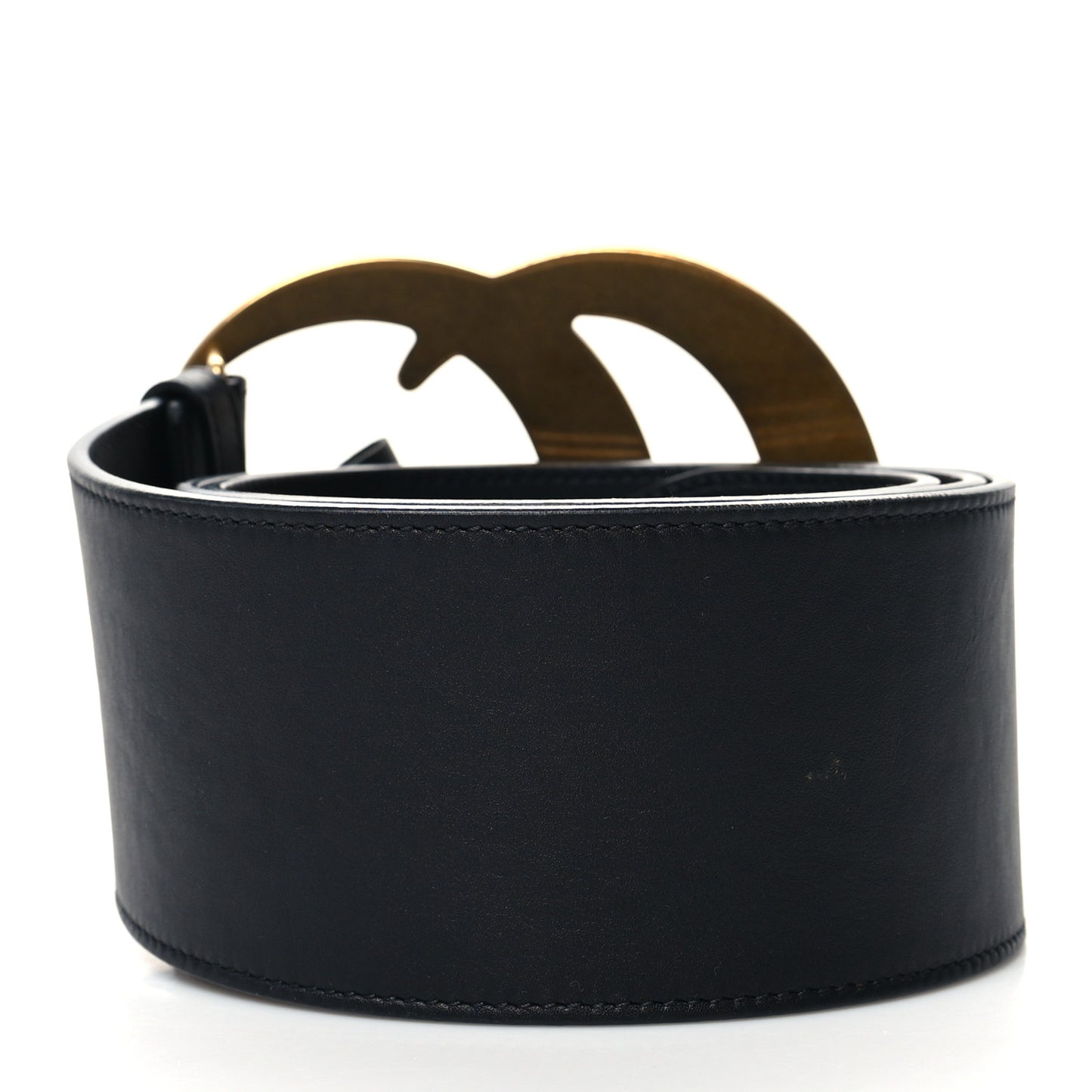Calfskin Double G Wide Belt 100 40 Black
